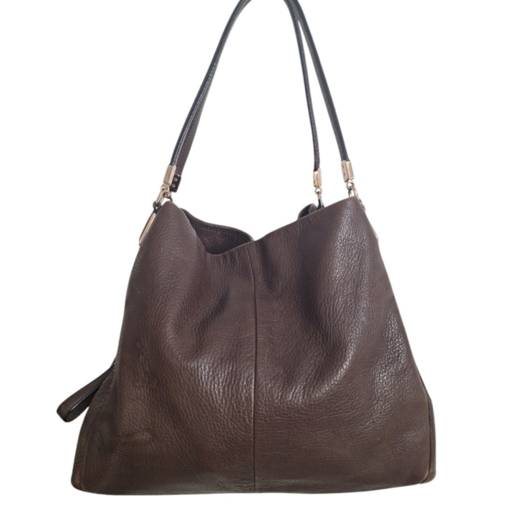 Coach Brown Leather Tote Shoulder Bag